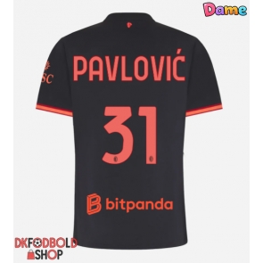 AC Milan Strahinja Pavlovic #31 Tredje trøje Dame 2026-27 Kort ærmer AC Milan Strahinja Pavlovic #31 Tredje trøje Dame 2026-27 Kort ærmer